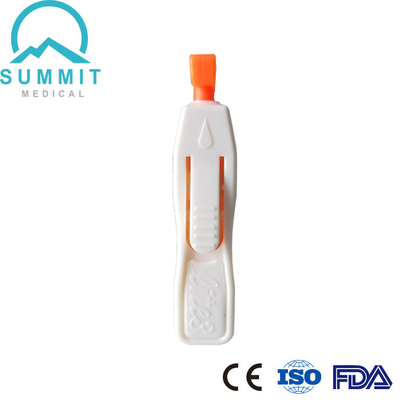 aiguille de bistouri de sécurité de profondeur de 21G 1.8mm avec l'essai rapide dégrossi d'activation de bouton poussoir