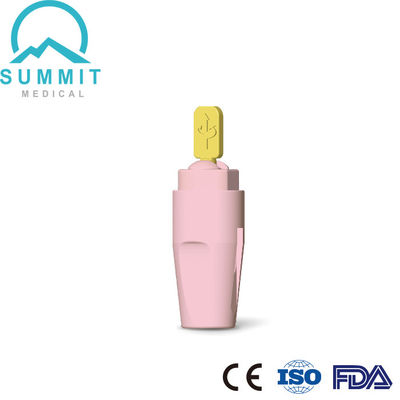 Lancette de micro-sécurité rétractable 21G/23G 2,2 mm pour le prélèvement de sang capillaire