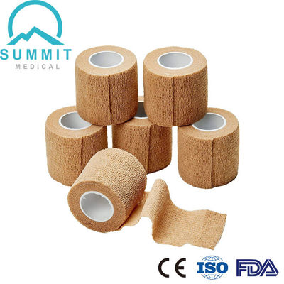 Bandage cohésif élastique 5cmx4.5m non-tissé hypoallergénique auto-adhésif