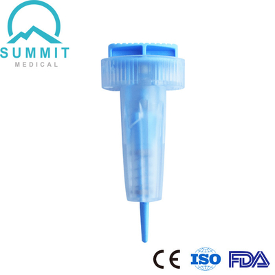 Bistouri stérile de bouton poussoir 28G 1.6mm pour l'essai de glucose sanguin