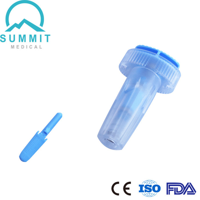 Bistouri stérile de bouton poussoir 28G 1.6mm pour l'essai de glucose sanguin