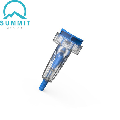 Aiguille douce 21G - 30G de bistouri de sécurité avec l'activation supérieure de bouton poussoir