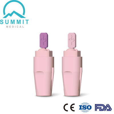 Lancet sanguin de sécurité clinique avec aiguille rétractable automatique 28G/1,8 mm 30G/1,5 mm