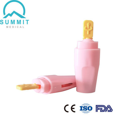 Lancet automatique stérile avec aiguille rétractable entièrement dissimulée, 21G 2,2 mm