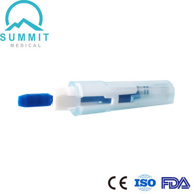 Lancet de sang de sécurité 30G de 1,5 mm avec aiguille de lancet rétractable automatique