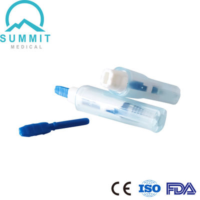 Dispositif de lancet de sécurité mini avec aiguille verrouillée automatiquement 30G 1,5 mm bleu