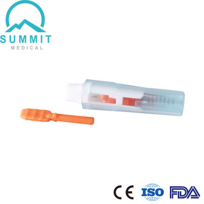Lancet de sécurité doux préchargé 21G 2,2 mm pour un test sanguin confortable