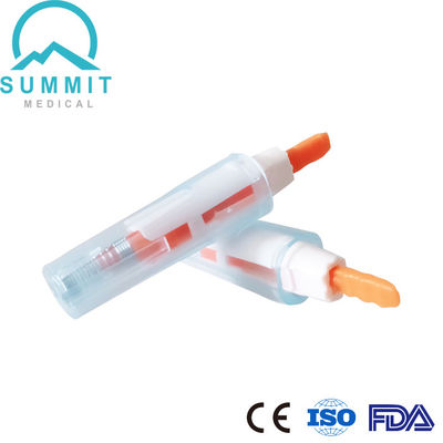 Lancet de sécurité doux préchargé 21G 2,2 mm pour un test sanguin confortable
