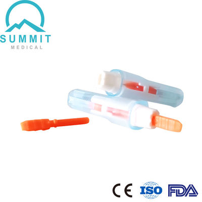 Lancet de sécurité doux préchargé 21G 2,2 mm pour un test sanguin confortable