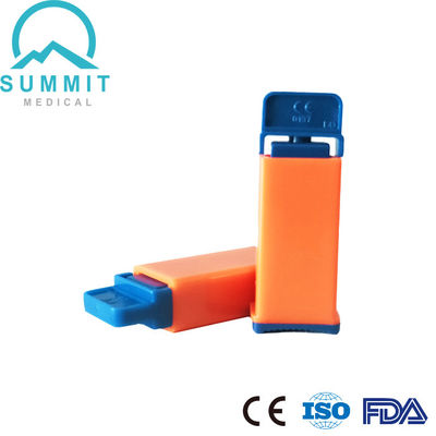 Dispositif de lancement automatique à usage unique Sécurité Lancet sanguin 21G 2,2 mm Orange