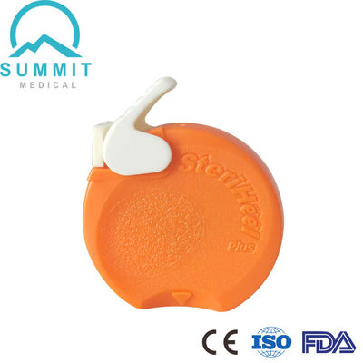 Lancet pour les nourrissons pour l'incision du talon sur les prématurés, lame 1,75 mm Profondeur 0,85 mm, orange