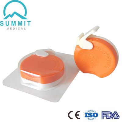 Lancet pour les nourrissons pour l'incision du talon sur les prématurés, lame 1,75 mm Profondeur 0,85 mm, orange
