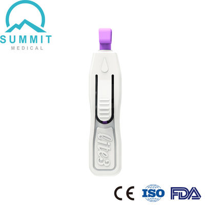 Un bouton de qualité innovante, une lancette de sang 26G 28G, une profondeur de 1,8 mm.