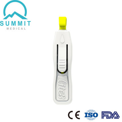 Un bouton de qualité innovante, une lancette de sang 26G 28G, une profondeur de 1,8 mm.