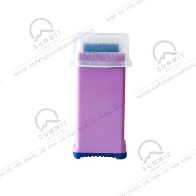 Lancet de sang de sécurité à usage unique 28G 1,8 mm avec capuchon