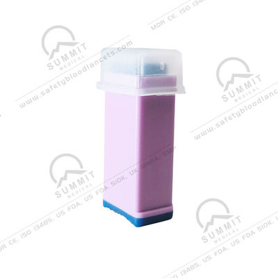 Lancet de sang de sécurité à usage unique 28G 1,8 mm avec capuchon