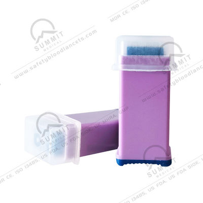 Lancet de sang de sécurité à usage unique 28G 1,8 mm avec capuchon