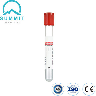 Tuyau activateur de caillot rouge, type vide, tube en PET, 13 mm*75 mm