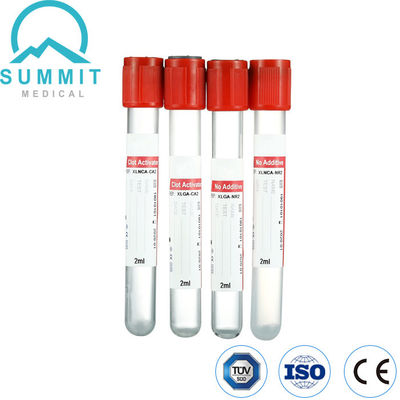 Tuyau activateur de caillot rouge, type vide, tube en PET, 13 mm*75 mm