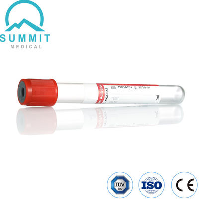 Tuyau activateur de caillot rouge, type vide, tube en PET, 13 mm*75 mm