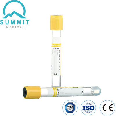 Gel jaune et tube activateur de caillot pour le prélèvement sanguin 4 ml
