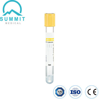 Gel jaune et tube activateur de caillot pour le prélèvement sanguin 4 ml