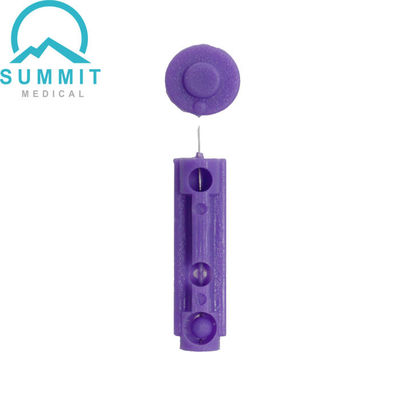 Bistouri pourpre de torsion de 5.5cm, bistouris jetables médicaux 28G de torsion
