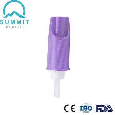 Dispositif escamotable de bistouri de toucher doux avec le pourpre de l'activation 30G 1.4mm de pression