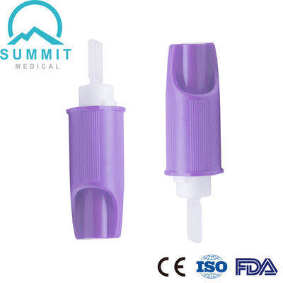 Dispositif escamotable de bistouri de toucher doux avec le pourpre de l'activation 30G 1.4mm de pression