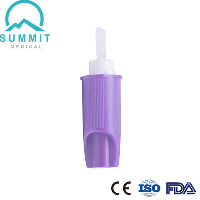 Dispositif escamotable de bistouri de toucher doux avec le pourpre de l'activation 30G 1.4mm de pression