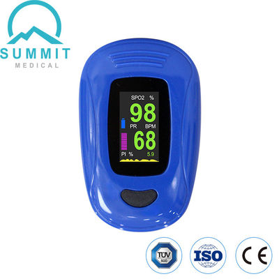 Oxymètre 30bpm-240bpm d'impulsion de bout du doigt de sang bleu d'affichage d'OLED