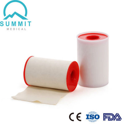 Emplâtre adhésif chirurgical de couverture blanche avec la bobine en plastique rouge