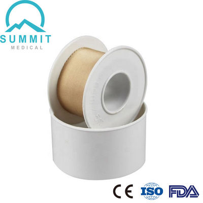 2.5cmX5m Tan Silk Surgical Adhesive Plaster avec la bobine en plastique