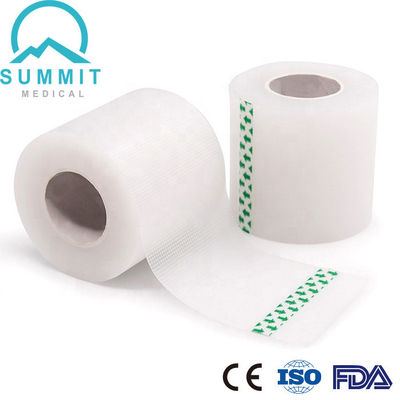 ruban adhésif hypoallergénique de 50mmX9.14m, bande claire flexible transparente de premiers secours