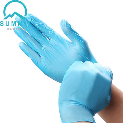 Gants jetables médicaux d'examen de nitriles bleus 240mm