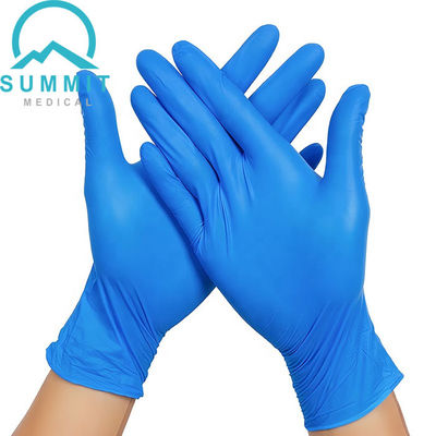 Bleu 3,5 MIL Disposable Examination Gloves, gants médicaux libres d'examen de nitriles de latex