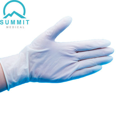 les gants jetables médicaux d'examen de 0.08mm, saupoudrent les gants chirurgicaux de latex stérile libre