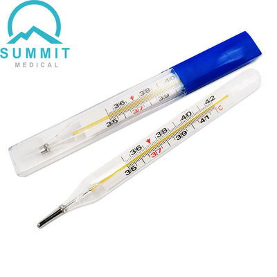 Thermomètres en verre Mercury Thermometers Medium Size clinique d'aisselle orale d'hôpital