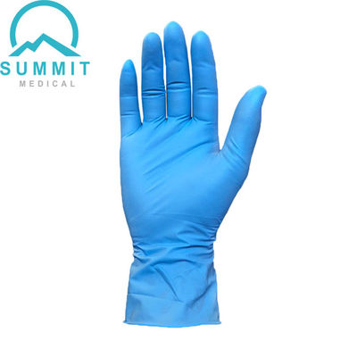Gants médicaux texturisés libres d'examen de nitriles du latex EN455