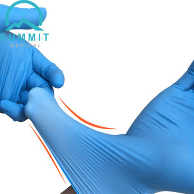 ASTM D6319 a donné à 4 une consistance rugueuse Mil Nitrile Disposable Examination Gloves