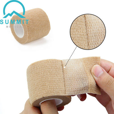 L'enveloppe 2 de bandage de Tan Color Nonwoven Self Adherent avance X petit à petit 5 yards