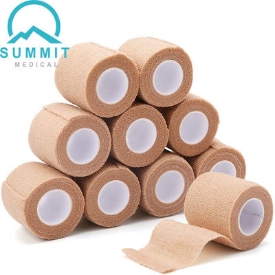 L'enveloppe 2 de bandage de Tan Color Nonwoven Self Adherent avance X petit à petit 5 yards