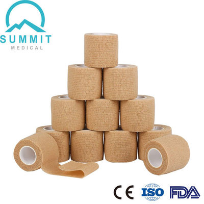 Bandage cohésif élastique 5cmx4.5m non-tissé hypoallergénique auto-adhésif
