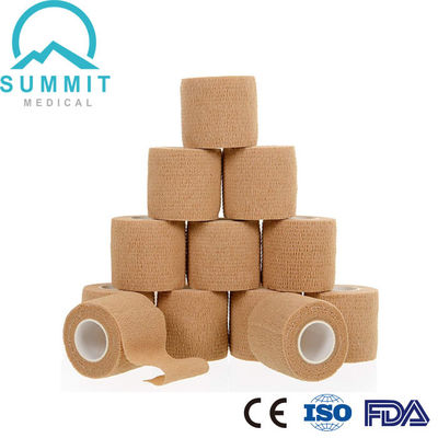 Bandage cohésif élastique 5cmx4.5m non-tissé hypoallergénique auto-adhésif