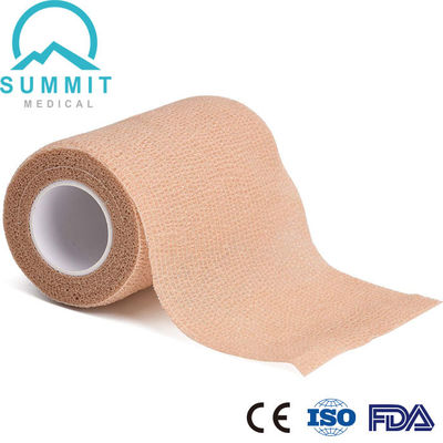 4 pouces X 5 yards auto-adhésif non-tissé de Tan Elastic Cohesive Bandage