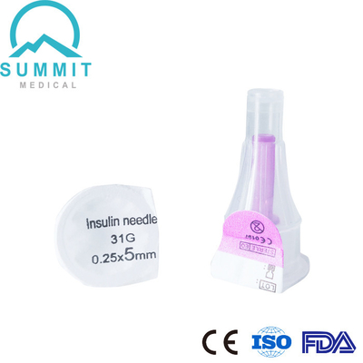 Aiguilles diabétiques d'insuline avec Pen Needles ultra-mince pour l'injection confortable 31G 5mm d'insuline