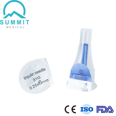Injection diabétique Pen Needles 31G 6mm d'insuline 100 morceaux