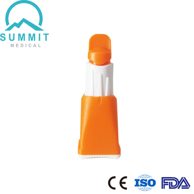 Orange réglable du bistouri de sécurité d'arrangements multiples de profondeur 28G 1.3mm/1.8mm/2.3mm