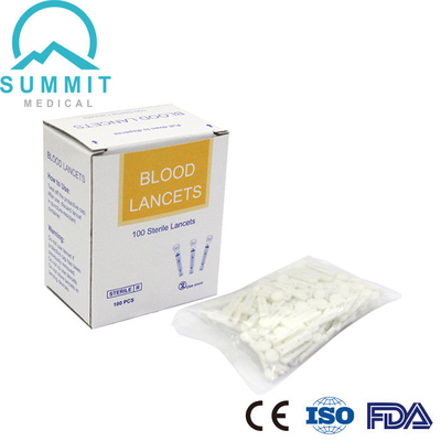 Bistouri plat blanc jetable médical de torsion 30G