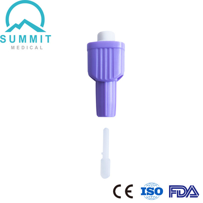 Bistouris supérieurs de sécurité de bouton poussoir 30G 1.6mm pour l'échantillonnage confortable de sang